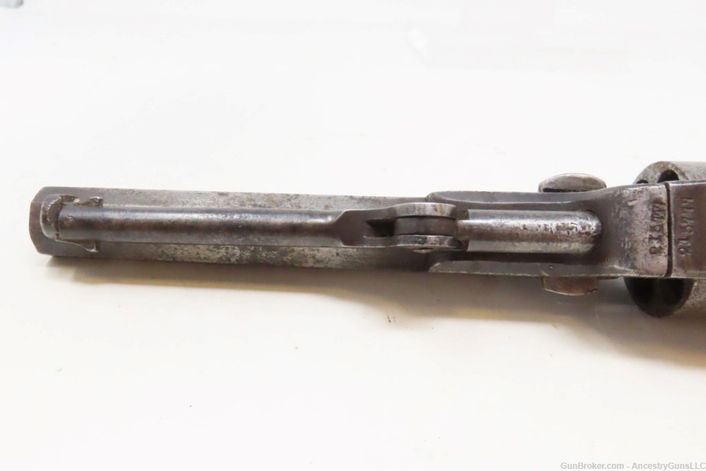 1862 COLT Antique CIVIL WAR .31 Percussion M1849 POCKET Revolver w/HOLSTER -img-17