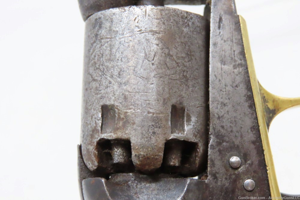 1862 COLT Antique CIVIL WAR .31 Percussion M1849 POCKET Revolver w/HOLSTER -img-14