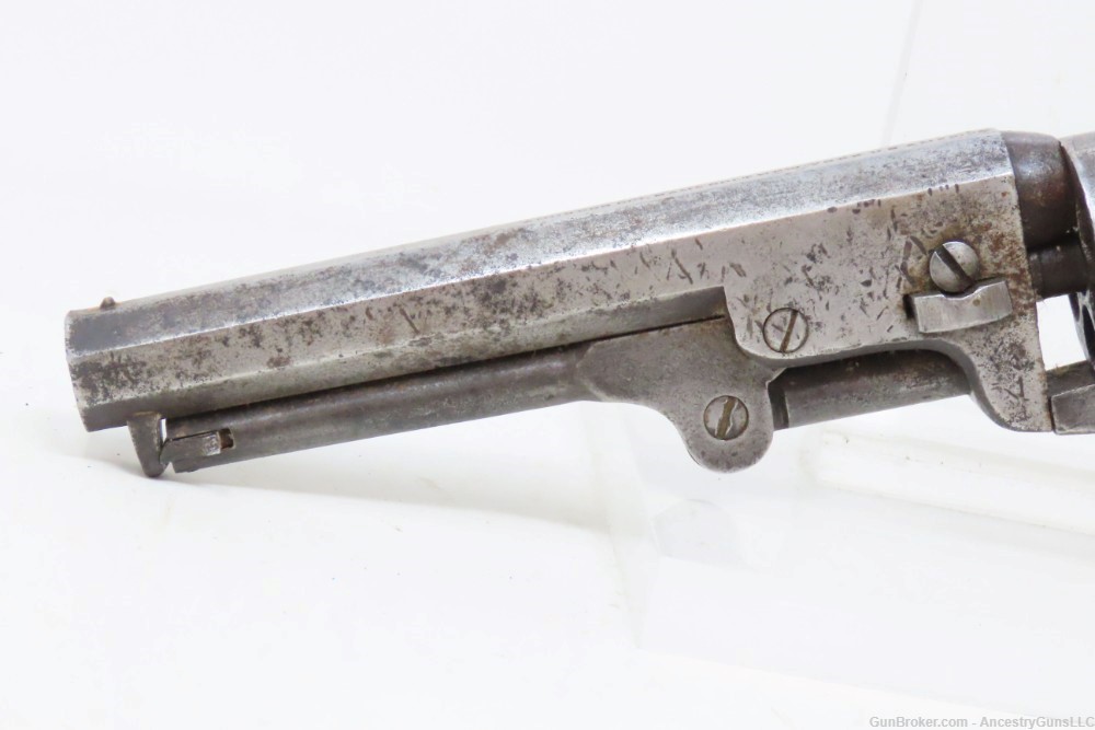 1862 COLT Antique CIVIL WAR .31 Percussion M1849 POCKET Revolver w/HOLSTER -img-6