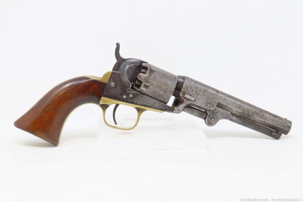 1862 COLT Antique CIVIL WAR .31 Percussion M1849 POCKET Revolver w/HOLSTER -img-19