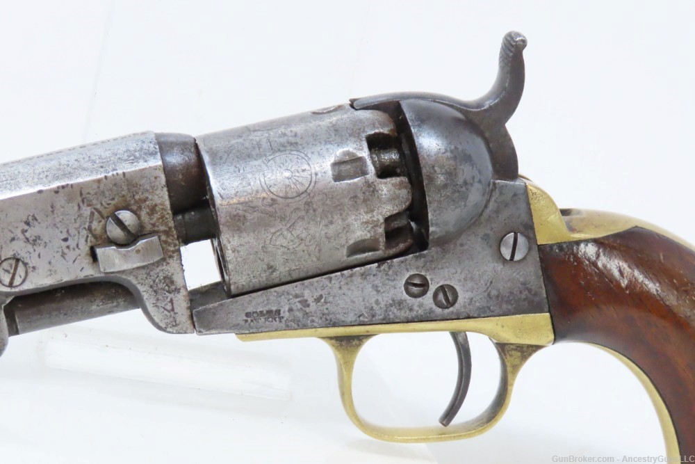 1862 COLT Antique CIVIL WAR .31 Percussion M1849 POCKET Revolver w/HOLSTER -img-5