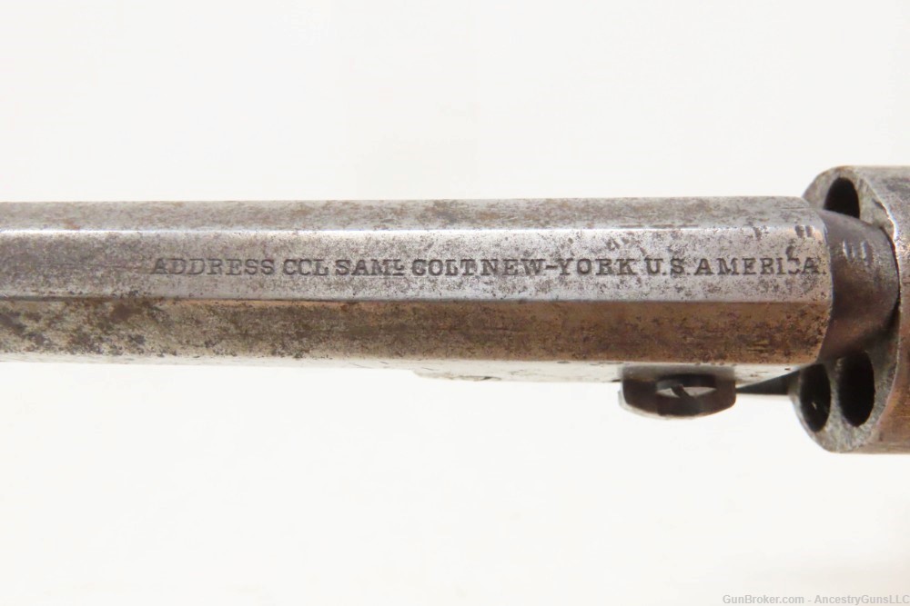 1862 COLT Antique CIVIL WAR .31 Percussion M1849 POCKET Revolver w/HOLSTER -img-10