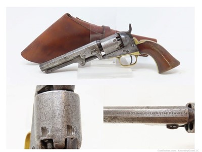 1862 COLT Antique CIVIL WAR .31 Percussion M1849 POCKET Revolver w/HOLSTER 