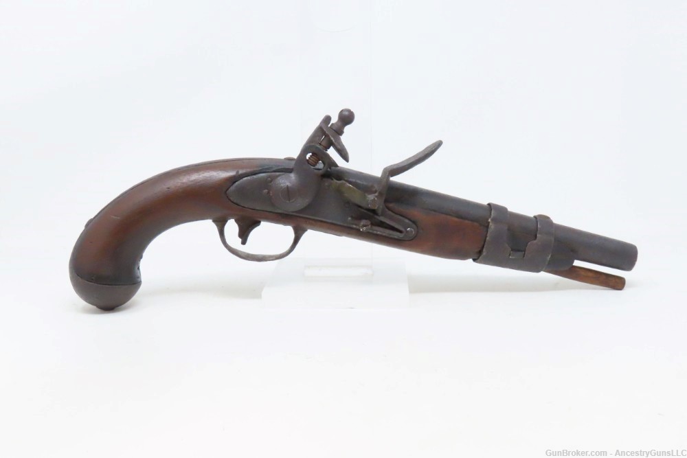 Antique SIMEON NORTH U.S. M1816 .54 Military FLINTLOCK Pistol KIT CARSON   -img-1