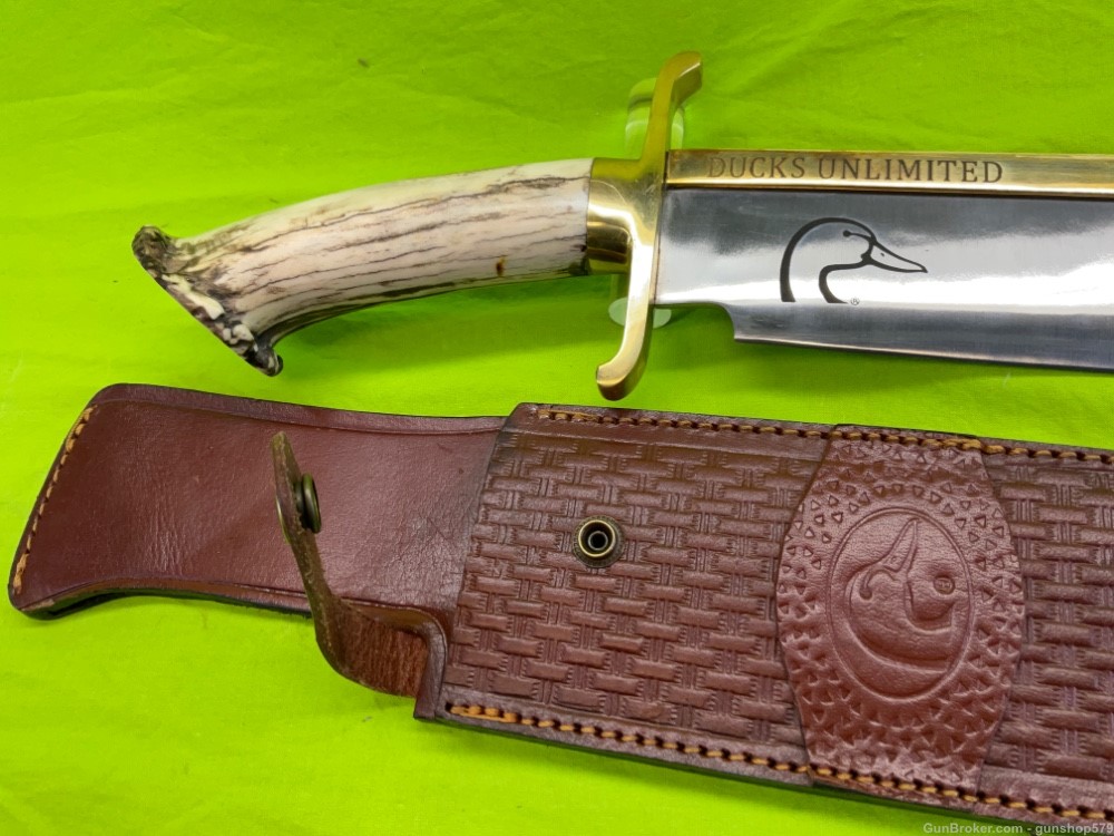 Ducks Unlimited 2023 - 24 Commemorative Big Bowie Knife 14 In Blade 2 Pound-img-5