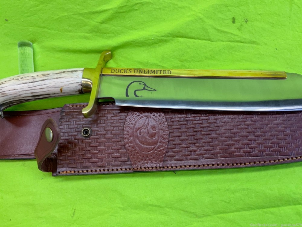 Ducks Unlimited 2023 - 24 Commemorative Big Bowie Knife 14 In Blade 2 Pound-img-15
