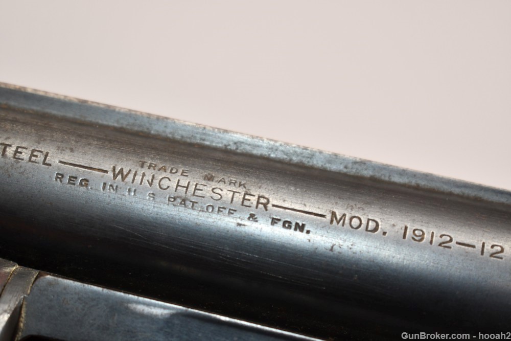 Winchester Model 1912 Black Diamond Pump Shotgun 12 G Inscribed 1917 READ-img-41