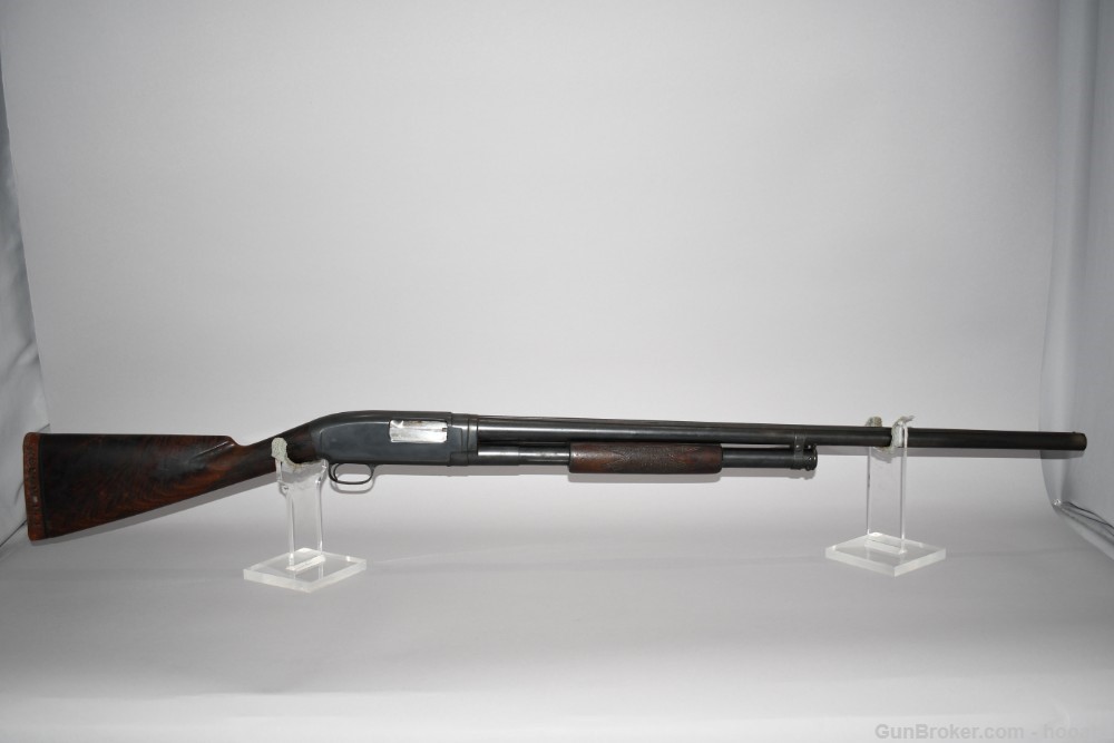 Winchester Model 1912 Black Diamond Pump Shotgun 12 G Inscribed 1917 READ-img-0