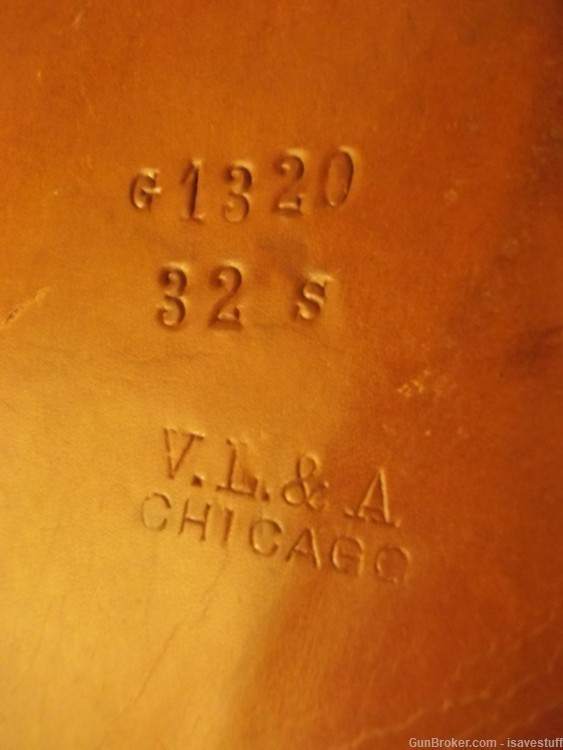 V.L. & A.  Von Lengerke & Antoinne R/H Leather Holster ?Colt 1903 .32ACP? -img-7