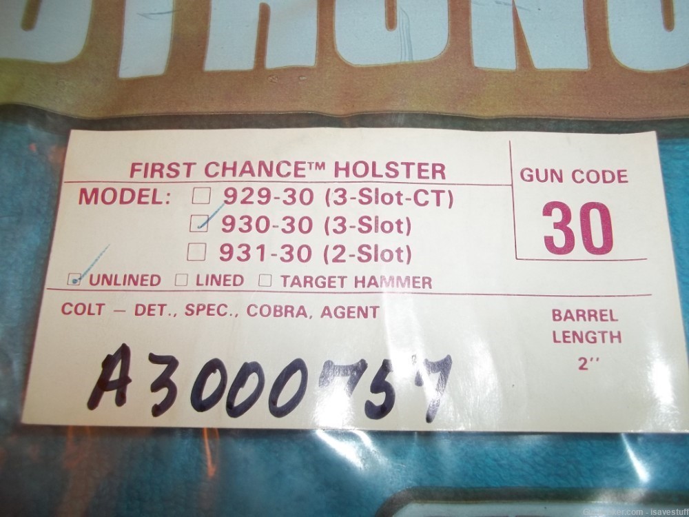 COLT Detective Special PACKAGE NOS Strong R/H Holster Hume Carrier & 2 DS-A-img-4