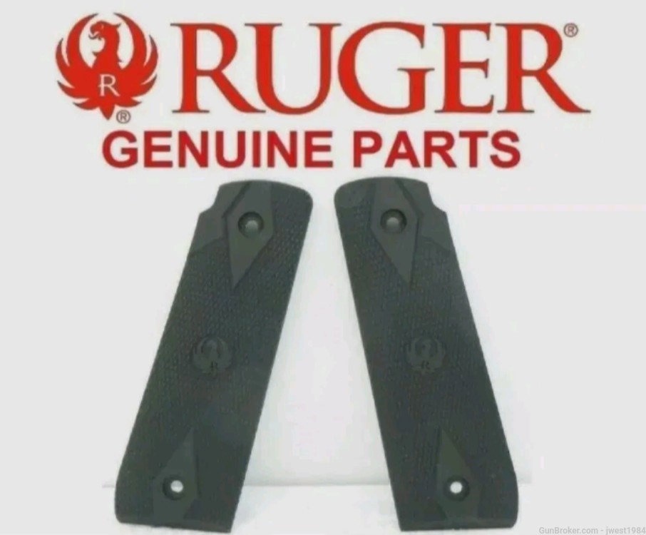 Factory RUGER 22-45 22/45 MARK 4 MK 4 Hogue Black Rubber Checkered Panel G-img-0