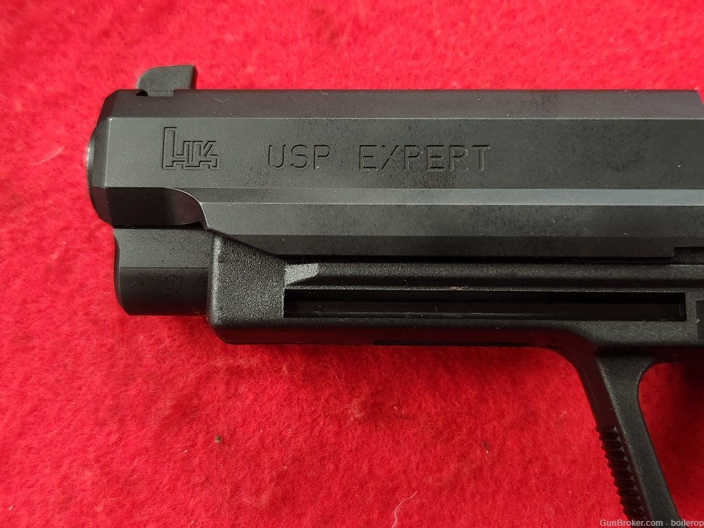 Mint, unfired Heckler & Koch USP 45 Expert, .45acp, w/ box 2 mags PENNY!-img-11