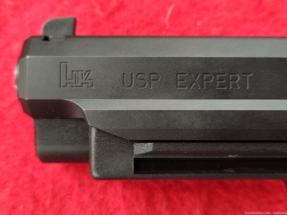 Mint, unfired Heckler & Koch USP 45 Expert, .45acp, w/ box 2 mags PENNY!-img-33