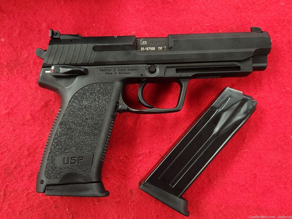 Mint, unfired Heckler & Koch USP 45 Expert, .45acp, w/ box 2 mags PENNY!-img-1