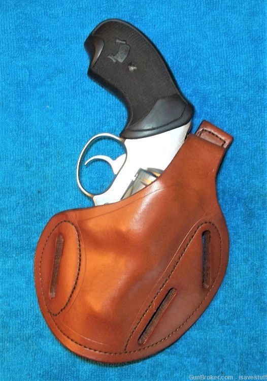 NOS Dual Cant Multi Use R/H STRONG Leather Holster Colt Detective Special-img-0