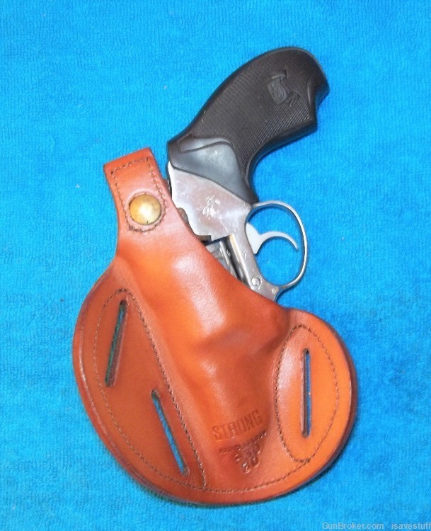NOS Dual Cant Multi Use R/H STRONG Leather Holster Colt Detective Special-img-1