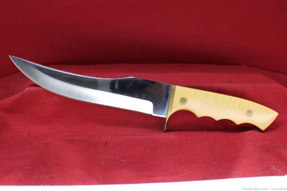USED Dave Smith Knife 7.5" blade 5" handle with display box-img-4
