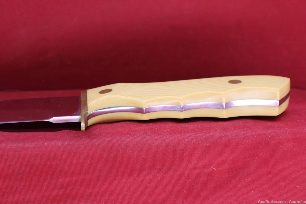 USED Dave Smith Knife 7.5" blade 5" handle with display box-img-10