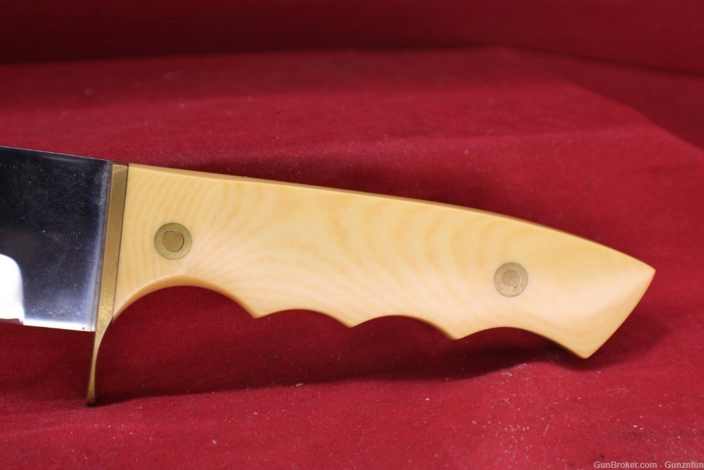 USED Dave Smith Knife 7.5" blade 5" handle with display box-img-7