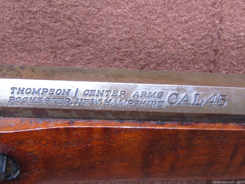 Thompson Center Arms Hawkin 45 Cal Black Powder Flintlock Rifle-img-7