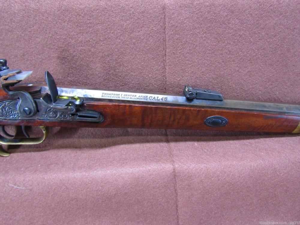 Thompson Center Arms Hawkin 45 Cal Black Powder Flintlock Rifle-img-2