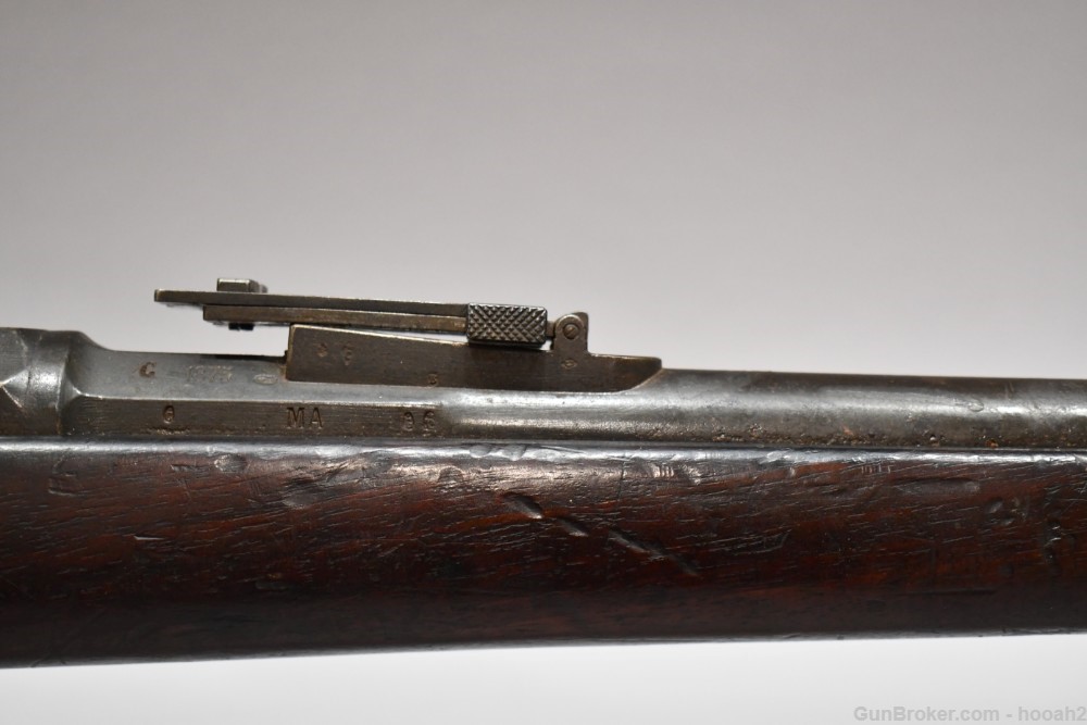 Antique French Chatallerault Model 1874 M80 Bolt Action Rifle 11x59R-img-6