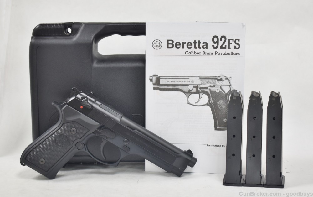 Beretta 92FS 92 FS 9mm Black Police Special 15rd J92F630 4.9" LNIB SALE-img-0