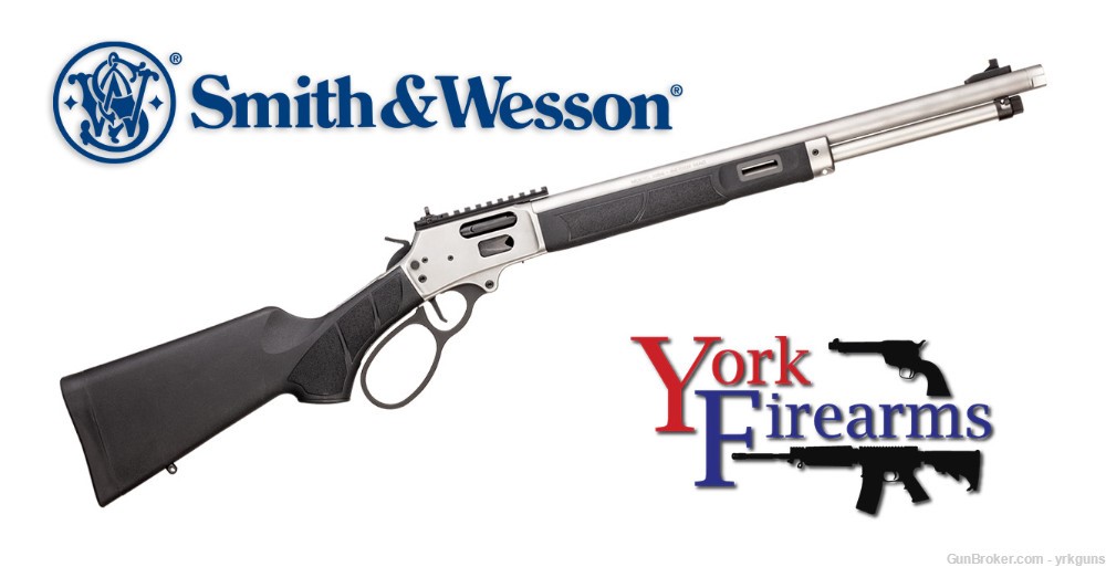 Smith & Wesson 1854 44MAG SS M-LOK Threaded Lever Action Rifle NEW 13812-img-0