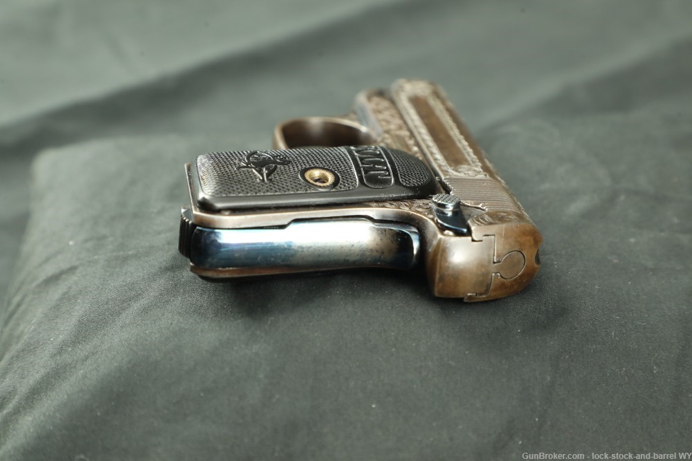 Custom Engraved Colt Model 1908 Vest Pocket Pistol .25 ACP Semi-Auto 1913-img-7
