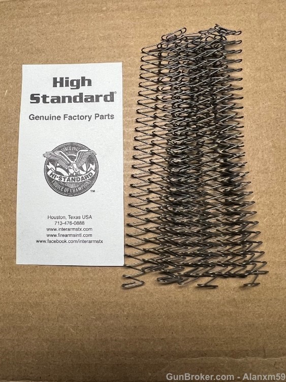 High Standard Pistol .22 Short Magazine Spring for Military Grip Models.-img-0