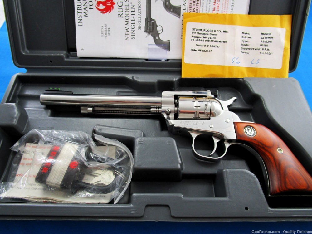 Ruger Single Nine 22WMR  High Polished Stainless 6.5 BBL Buy Now -img-8