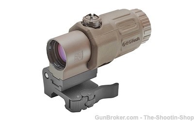 EOTECH 3X Magnifier Optic Model G33 FDE TAN w/ QD Rail Mount FREE SHIP New -img-0