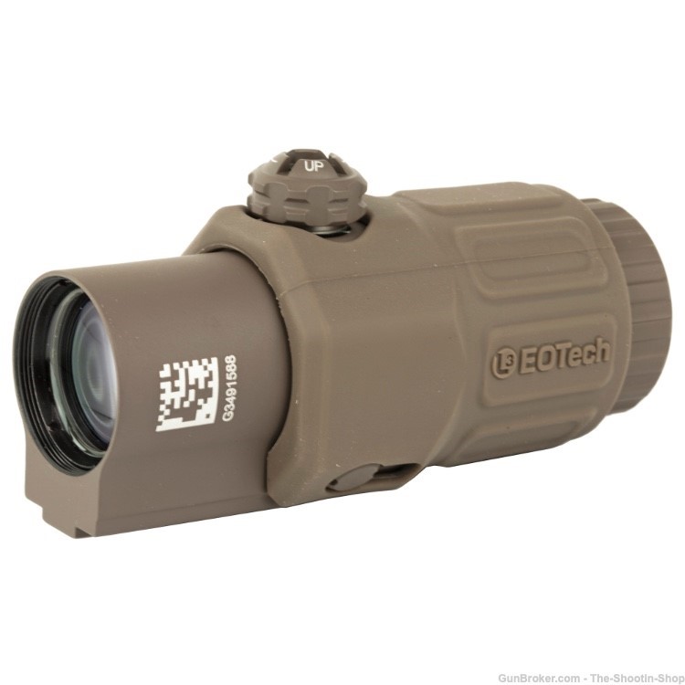 EOTECH 3X Magnifier Optic Model G33 FDE TAN w/ QD Rail Mount FREE SHIP New -img-3