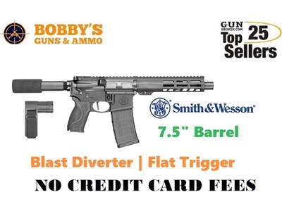 Smith & Wesson M&P15 Pistol 13963 223-5.56 30+1 7.5" Barrel Blast Diverter