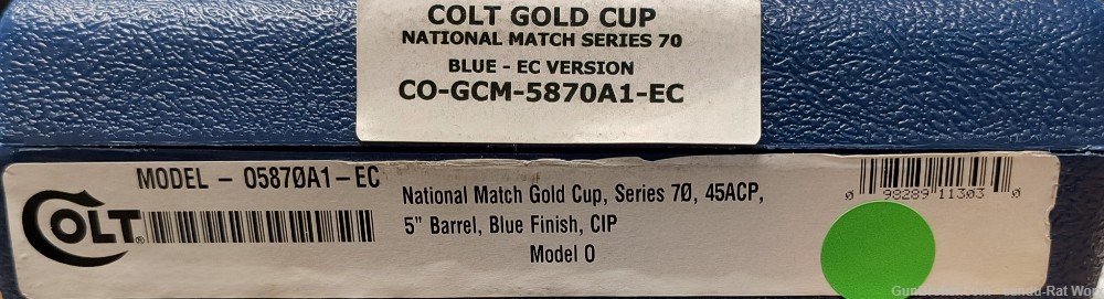 Colt 1911 Gold Cup National Match Series 70 45acp-img-19