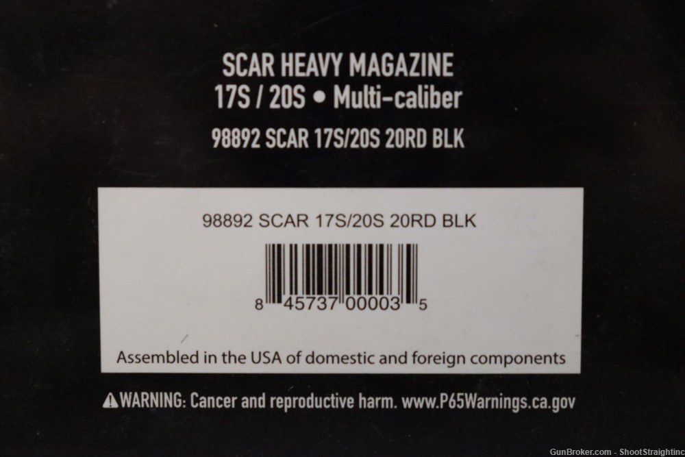 FN Scar 17 & 20 308Win/6.5Creedmoor 20rd Black Magazine-img-4