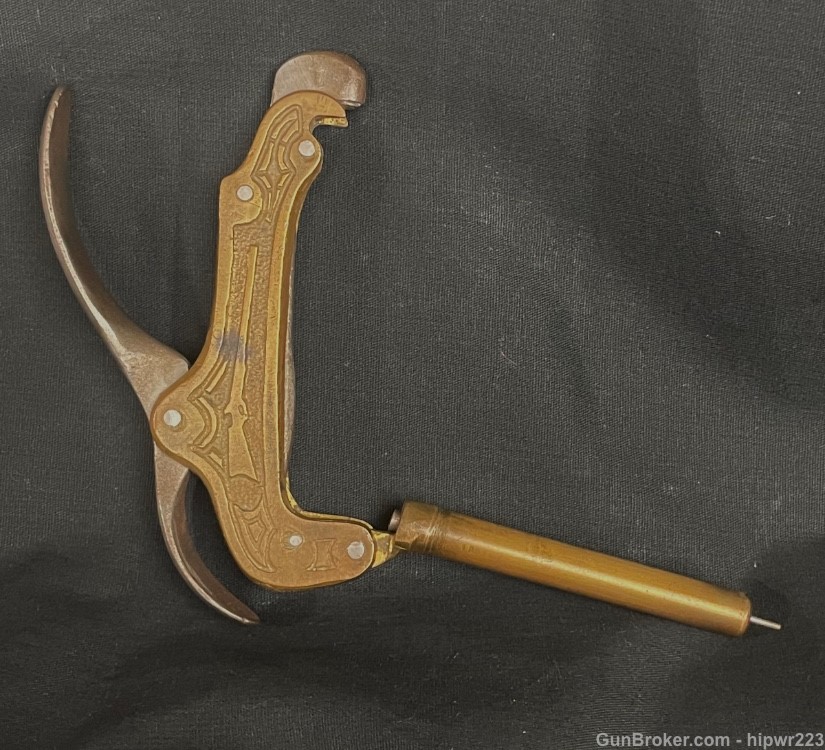 Kingsland Patent decapping tool circa 1878 Rare and beautiful! -img-4