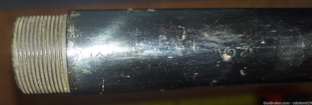 Winchester Model 11 12 ga 26 inch cyl bore barrel-img-1