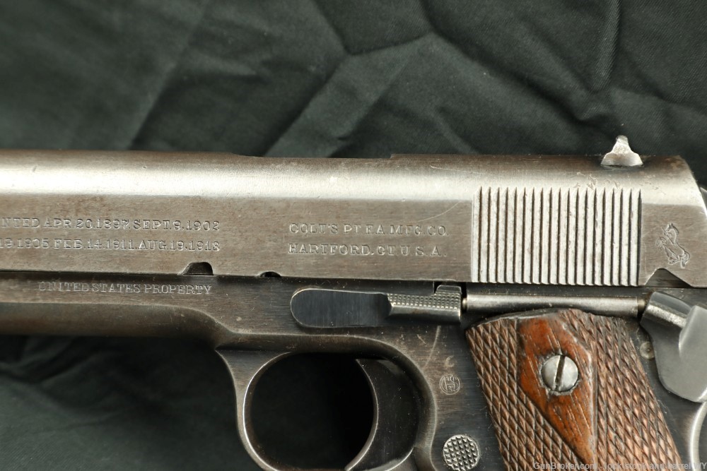 US Army WWI Colt Model 1911 .45 ACP 5" Semi-Auto Pistol 1917 C&R Rare-img-16