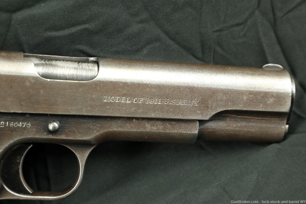 US Army WWI Colt Model 1911 .45 ACP 5" Semi-Auto Pistol 1917 C&R Rare-img-12