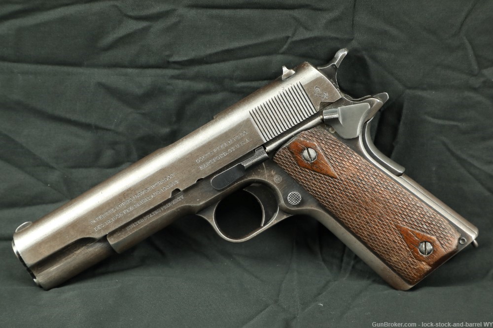 US Army WWI Colt Model 1911 .45 ACP 5" Semi-Auto Pistol 1917 C&R Rare-img-5