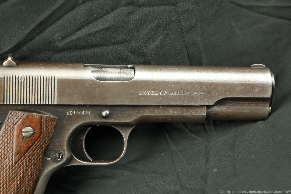 US Army WWI Colt Model 1911 .45 ACP 5" Semi-Auto Pistol 1917 C&R Rare-img-4