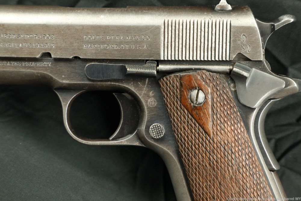 US Army WWI Colt Model 1911 .45 ACP 5" Semi-Auto Pistol 1917 C&R Rare-img-17