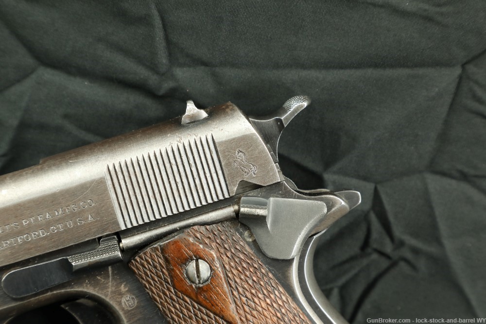 US Army WWI Colt Model 1911 .45 ACP 5" Semi-Auto Pistol 1917 C&R Rare-img-13