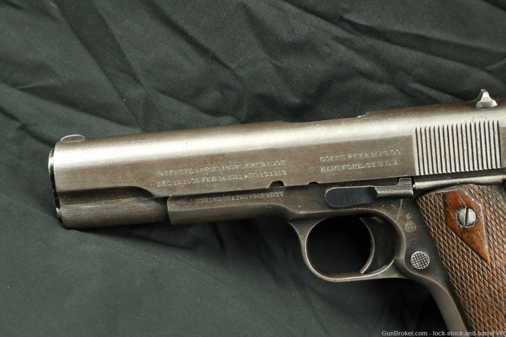 US Army WWI Colt Model 1911 .45 ACP 5" Semi-Auto Pistol 1917 C&R Rare-img-6