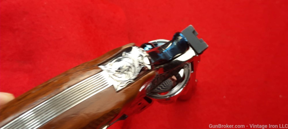 Colt Trooper MK III Nickel and Fire blue Engraved 1977 Stunning! NR-img-24