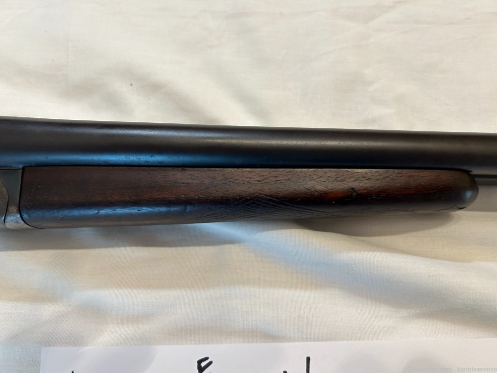 Lefever Nitro Special 12 GA double barrel shotgun with engraved goose/duck-img-3