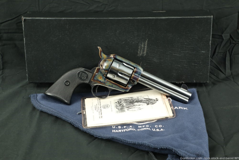 USFA U.S. Firearms 1873 Single Action Army Revolver 4 3/4" .45 Colt -img-2