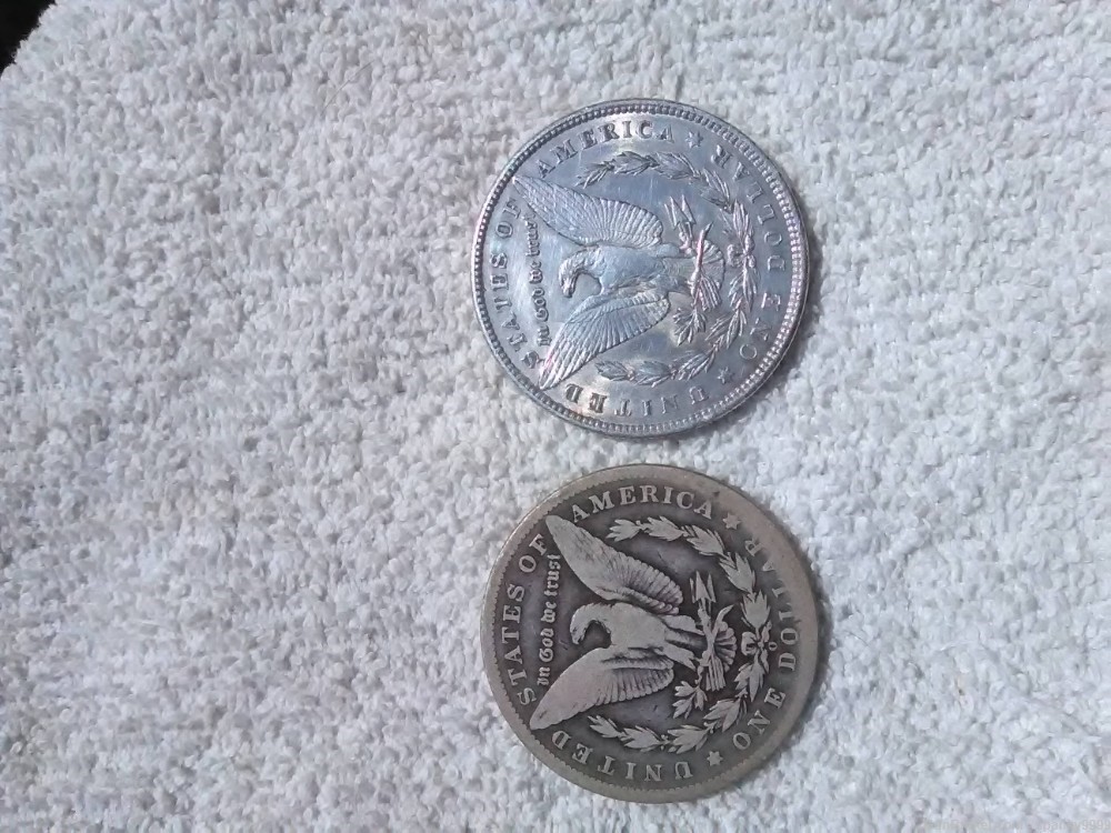 Two Morgan Silver dollars-img-1