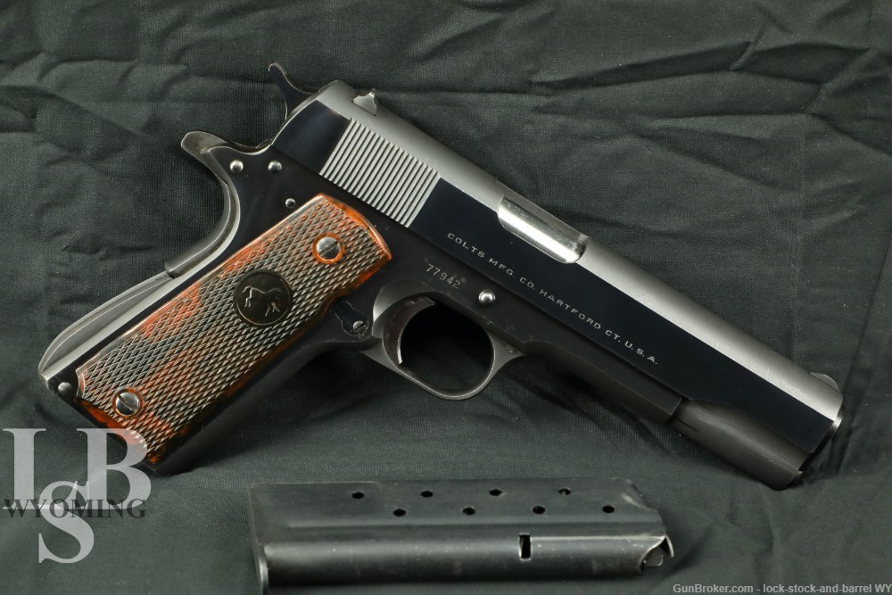 1949 Colt 1911 5” Barrel  in .38 Super Semi Auto Pistol C&R-img-0